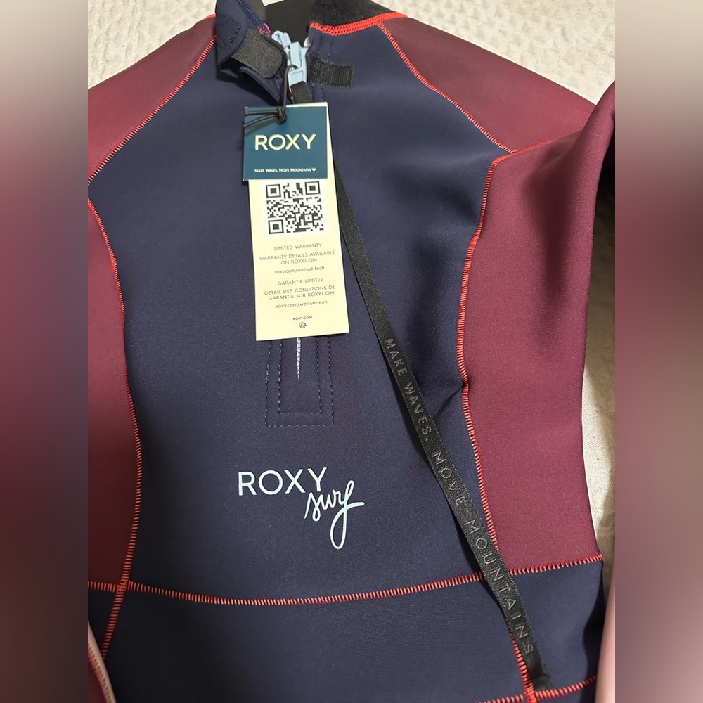 Roxy 1.5mm Rise Collection Back Zip Springsuit Wetsuit Women’s Size 2 - Picture 11 of 11